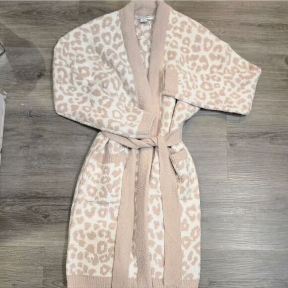 Cupcakes & Cashmere Leopard Print Long L/S Robe - Picture 3 of 6